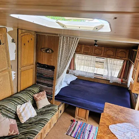 キャンプ場 Beachfront Caravans *