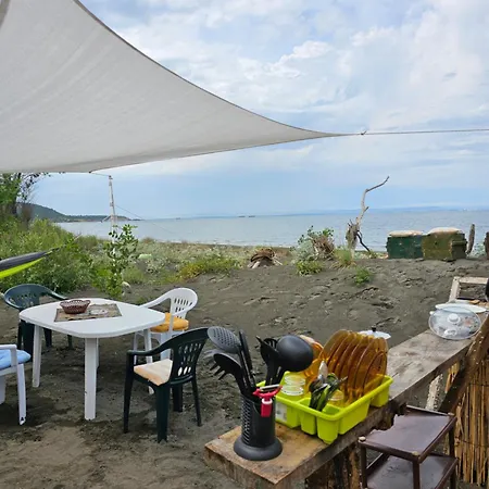 キャンプ場 Beachfront Caravans